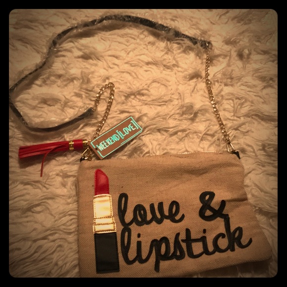 weekend love Handbags - 🍋Cute purse or makeup bag!! NWT ❤️&💄
